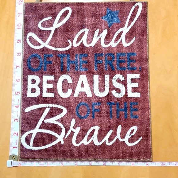 NWT πΊπΈ Patriotic Door hanging sign, Sea to Shining Sea brand β€π€π - Picture 2 of 7